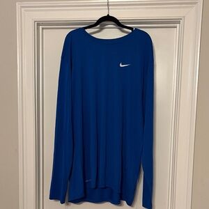 3XLT DryFit Nike Royal Blue Long Sleeve Top